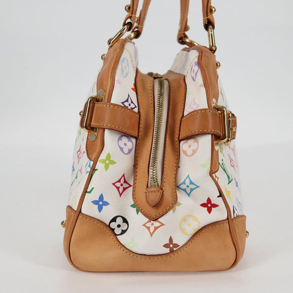 LOUIS VUITTON Monogram Multicolor Claudia Hand Bag White M40193 LV Auth 131551V