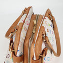 LOUIS VUITTON Monogram Multicolor Claudia Hand Bag White M40193 LV Auth 131551V-7