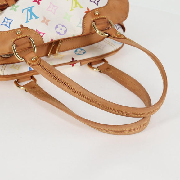 LOUIS VUITTON Monogram Multicolor Claudia Hand Bag White M40193 LV Auth 131551V