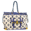 LOUIS VUITTON Cruise line Eponge Shoulder Bag Pile Purple N92097 LV Auth 131553V-1