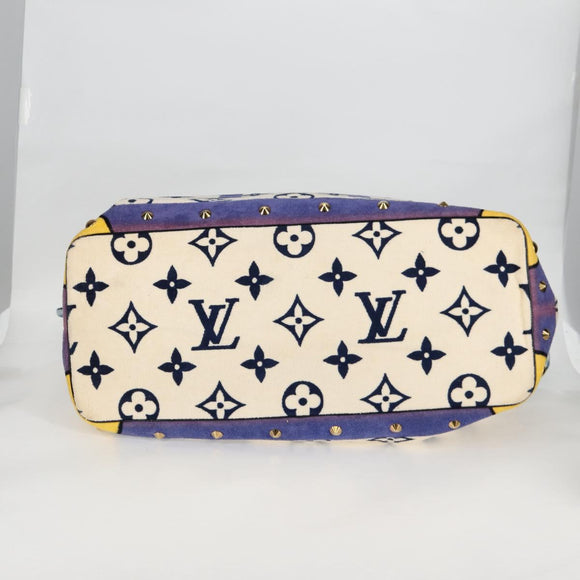 LOUIS VUITTON Cruise lijn Eponge Schoudertas Pile Paars N92097 LV Auth 131553V