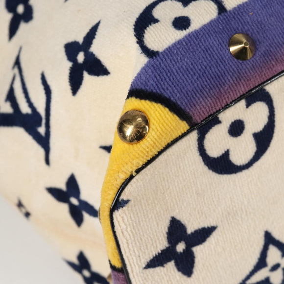 LOUIS VUITTON Cruise line Eponge Shoulder Bag Pile Purple N92097 LV Auth 131553V