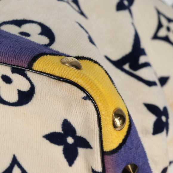 LOUIS VUITTON Cruise lijn Eponge Schoudertas Pile Paars N92097 LV Auth 131553V