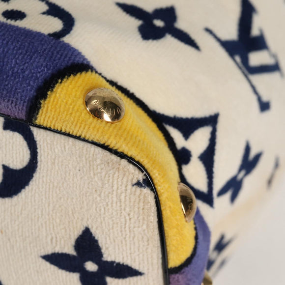LOUIS VUITTON Cruise lijn Eponge Schoudertas Pile Paars N92097 LV Auth 131553V