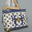 LOUIS VUITTON Cruise lijn Eponge Schoudertas Pile Paars N92097 LV Auth 131553V-26