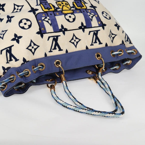 LOUIS VUITTON Cruise line Eponge Shoulder Bag Pile Purple N92097 LV Auth 131553V