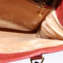 GUCCI Bamboo Hand Bag Leather Red Gold 002 123 0260 Auth 131556-16