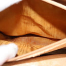 GUCCI Bamboo Hand Bag Leather Red Gold 002 123 0260 Auth 131556-18