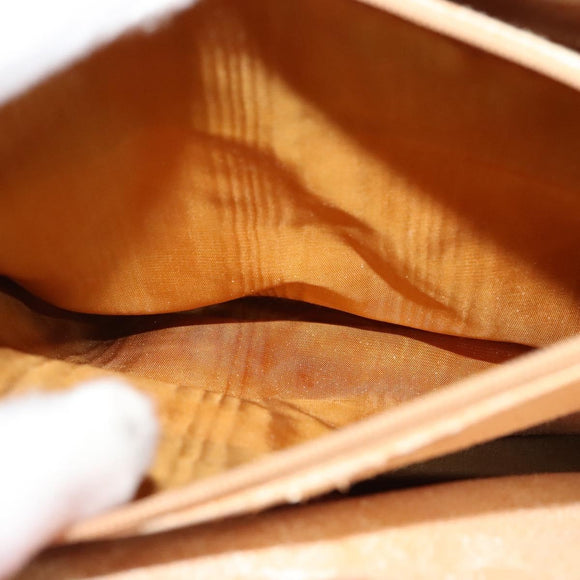 GUCCI Bamboo Hand Bag Leather Red Gold 002 123 0260 Auth 131556