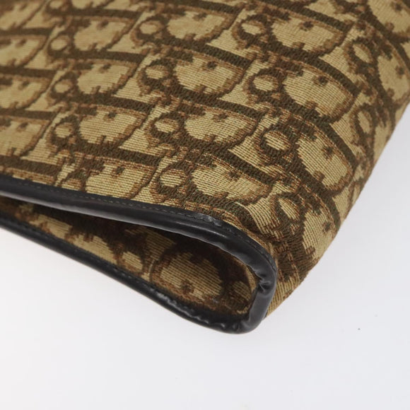 Christian Dior Trotter Canvas Shoulder Bag Brown Auth 131559