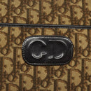 Christian Dior Trotter Canvas Shoulder Bag Brown Auth 131559-17