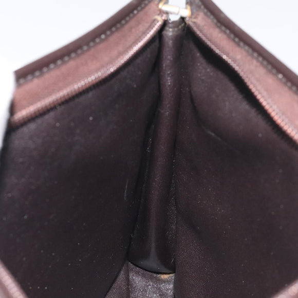 Christian Dior Trotter Canvas Shoulder Bag Brown Auth 131559