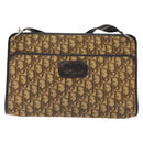 Christian Dior Trotter Canvas Shoulder Bag Brown Auth 131559-13