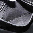 BALLY Chain Shoulder Bag Leather Black Gold Auth 131560-20