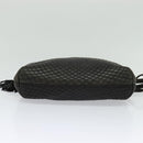 BALLY Chain Shoulder Bag Leather Black Gold Auth 131560-5