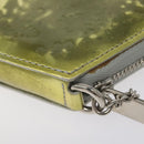 LOUIS VUITTON Vernis Porte Monnaie Flocon Coin Purse Argent M58215 Auth 131564-7