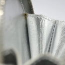 LOUIS VUITTON Vernis Porte Monnaie Flocon Coin Purse Argent M58215 Auth 131564-12