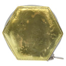 LOUIS VUITTON Vernis Porte Monnaie Flocon Coin Purse Argent M58215 Auth 131564-2