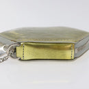 LOUIS VUITTON Vernis Porte Monnaie Flocon Coin Purse Argent M58215 Auth 131564-6