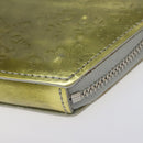 LOUIS VUITTON Vernis Porte Monnaie Flocon Coin Purse Argent M58215 Auth 131564-14