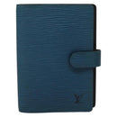 LOUIS VUITTON Epi Agenda PM Day Planner Cover 2Set Blue R20055 LV Auth 131566-2