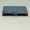 LOUIS VUITTON Epi Agenda PM Day Planner Cover 2Set Blue R20055 LV Auth 131566-4