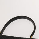 BALLY Hand Bag Leather PVC 2Set Black Brown gold Auth 131567-14