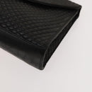 BALLY Hand Bag Leather PVC 2Set Black Brown gold Auth 131567-16