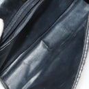 BALLY Hand Bag Leather PVC 2Set Black Brown gold Auth 131567-17