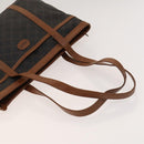 BALLY Hand Bag Leather PVC 2Set Black Brown gold Auth 131567-5