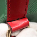 LOUIS VUITTON Epi Petit Noe Shoulder Bag Bicolor Green Red M44147 Auth 131573-12