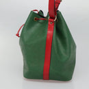 LOUIS VUITTON Epi Petit Noe Shoulder Bag Bicolor Green Red M44147 Auth 131573-4
