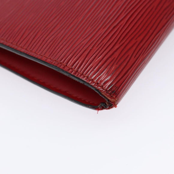 LOUIS VUITTON Epi Pochette Accessoires Pouch Red M52947 LV Auth 131574