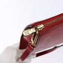 LOUIS VUITTON Epi Pochette Accessoires Pouch Red M52947 LV Auth 131574-10