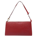 LOUIS VUITTON Epi Pochette Accessoires Pouch Red M52947 LV Auth 131574-13
