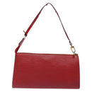 LOUIS VUITTON Epi Pochette Accessoires Pouch Red M52947 LV Auth 131574-2