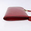 LOUIS VUITTON Epi Pochette Accessoires Pouch Red M52947 LV Auth 131574-3