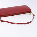 LOUIS VUITTON Epi Pochette Accessoires Pouch Red M52947 LV Auth 131574-7