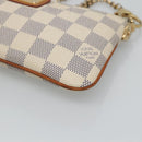 LOUIS VUITTON Damier Azur Pochette Mira MM Accessory Pouch N60027 LV Auth 131575-14