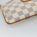 LOUIS VUITTON Damier Azur Pochette Mira MM Accessory Pouch N60027 LV Auth 131575-15