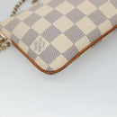 LOUIS VUITTON Damier Azur Pochette Mira MM Accessory Pouch N60027 LV Auth 131575-17