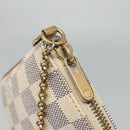 LOUIS VUITTON Damier Azur Pochette Mira MM Accessory Pouch N60027 LV Auth 131575-10