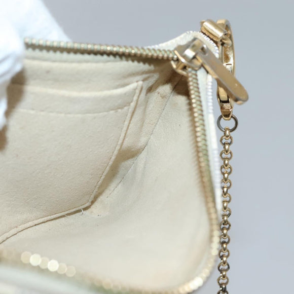 LOUIS VUITTON Damier Azur Pochette Mira MM Accessory Pouch N60027 LV Auth 131575