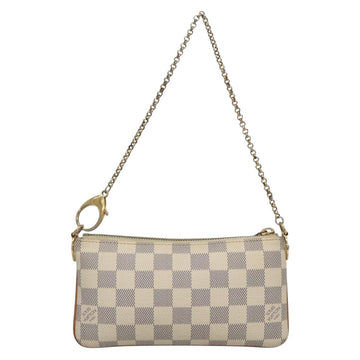 LOUIS VUITTON Damier Azur Pochette Mira MM Accessory Pouch N60027 LV Auth 131575 - 0