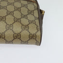 GUCCI GG Supreme Web Sherry Line Shoulder Bag PVC Beige 116 02 089 Auth 131582-15