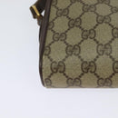 GUCCI GG Supreme Web Sherry Line Shoulder Bag PVC Beige 116 02 089 Auth 131582-16