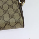GUCCI GG Supreme Web Sherry Line Shoulder Bag PVC Beige 116 02 089 Auth 131582-9