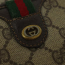 GUCCI GG Supreme Web Sherry Line Shoulder Bag PVC Beige 116 02 089 Auth 131582-17