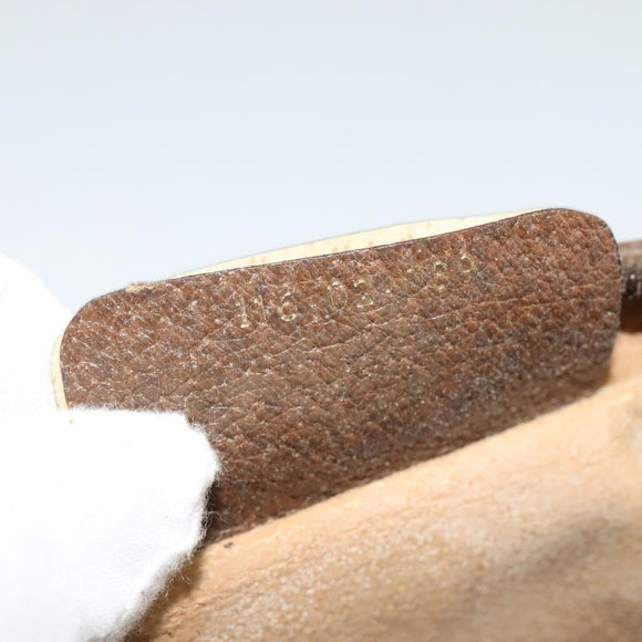 GUCCI GG Supreme Web Sherry Line Shoulder Bag PVC Beige 116 02 089 Auth 131582