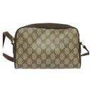 GUCCI GG Supreme Web Sherry Line Shoulder Bag PVC Beige 116 02 089 Auth 131582-2